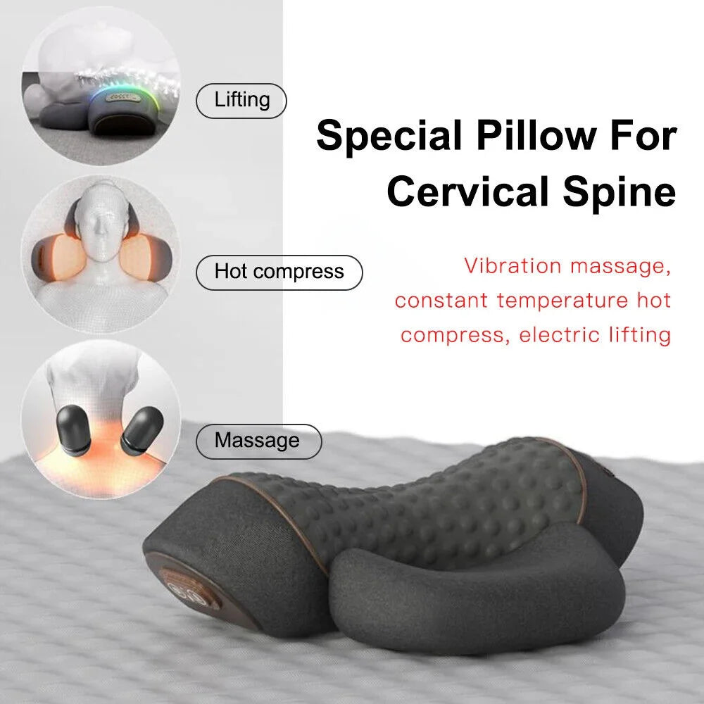Electric Massager Hot Compress Neck Pillow