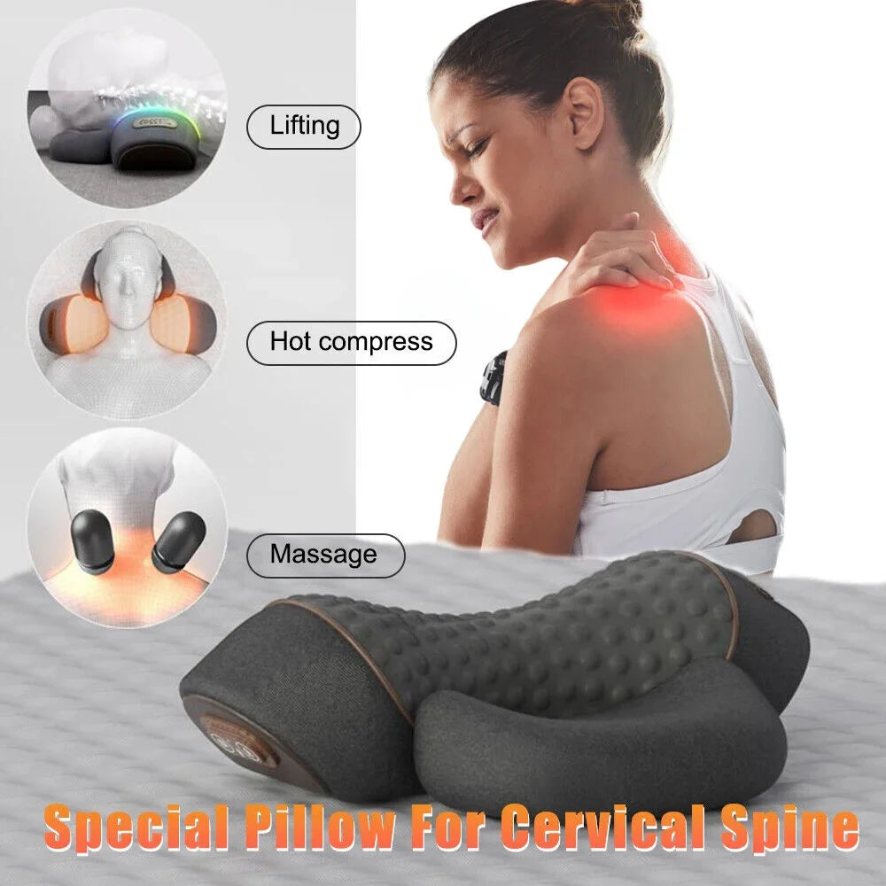 Electric Massager Hot Compress Neck Pillow