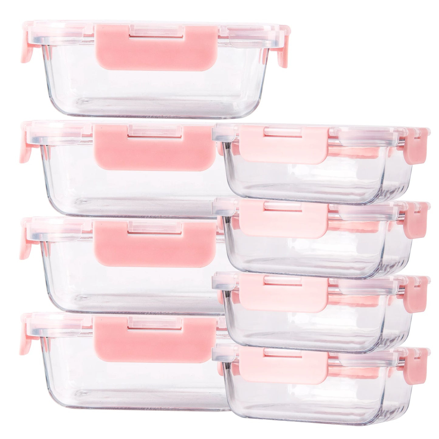 8-Piece Glass Food Storage Containers Set