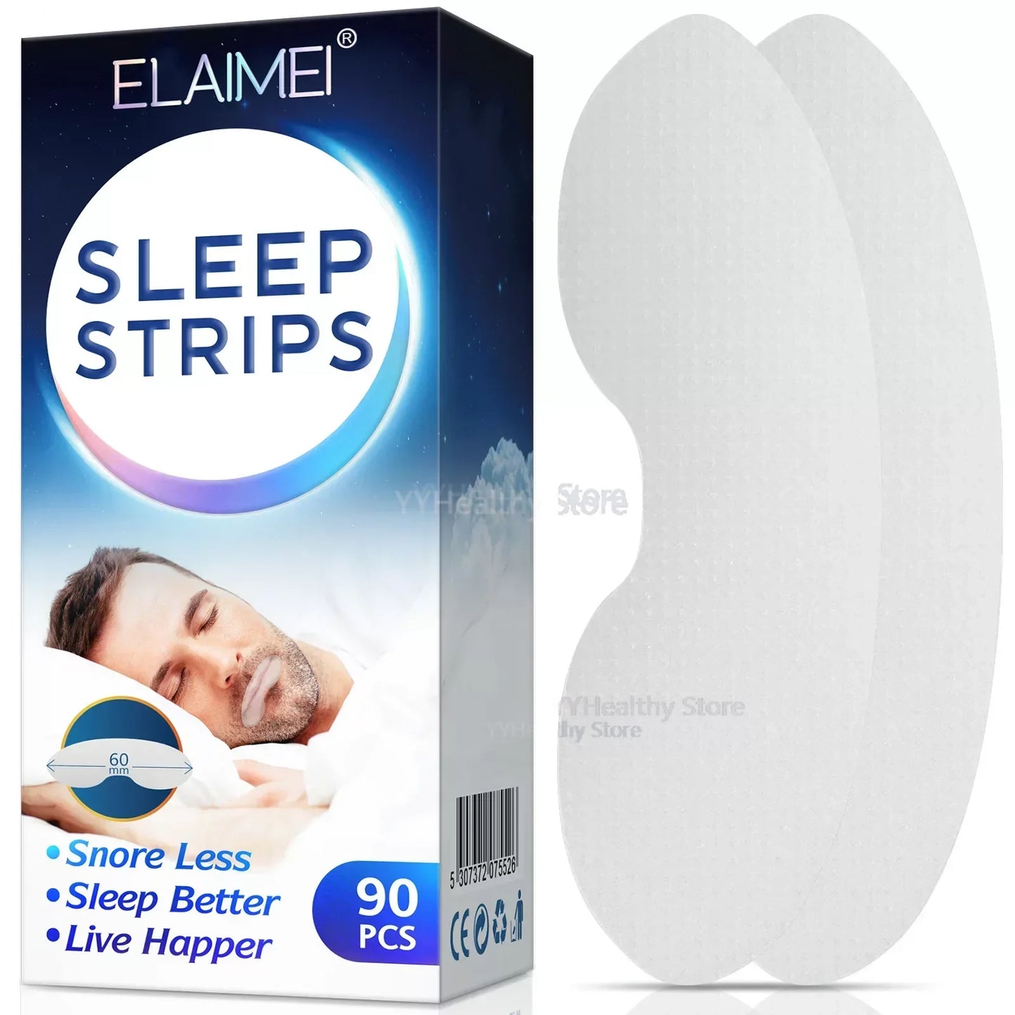 90 Pcs Mouth Tape Sleep Strip for Anti-snoring